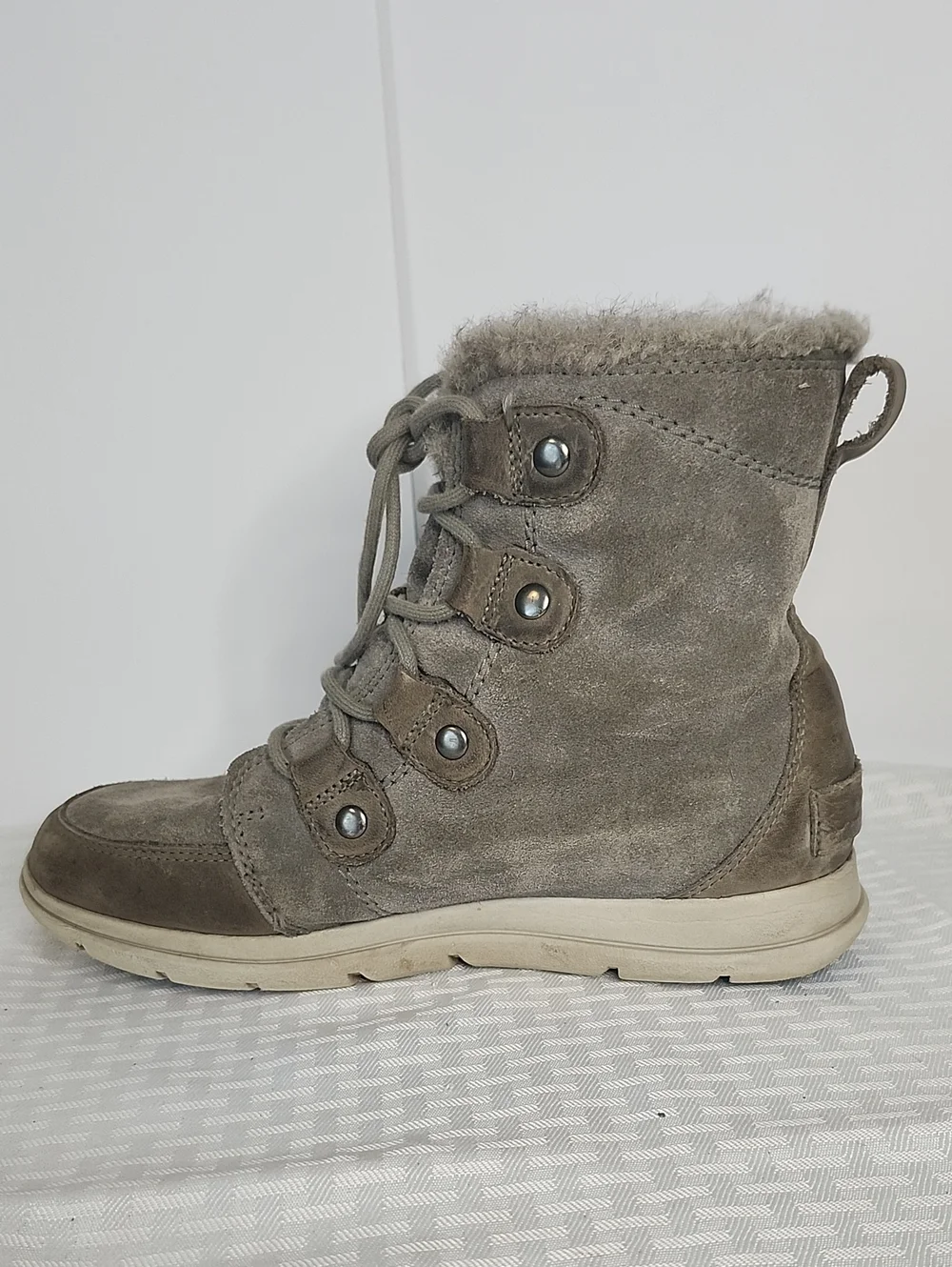 Sorel Boots Leather Faux Fur Ankle